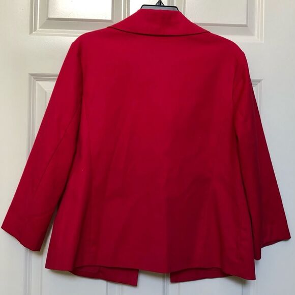 RAFAELLA WOMEN'S JACKET BLAZER SIZE L FUSCHIA COLLARED TWO BUTTONS CLOSURE - Picture 9 of 9